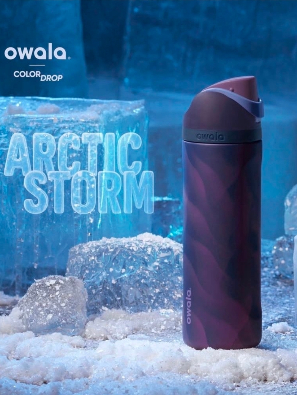 SOLD OUT New Owala Arctic Storm Color Drop Limited Edition Freesip